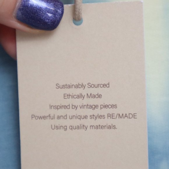 NEW Found Los Angeles Women's L Tie Dye Step Hem Cozy Sweatshirt Top Moon Shadow - Picture 6 of 8